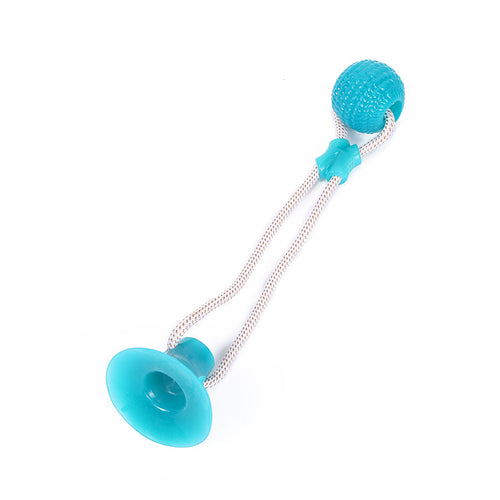 Suction-Cup Dog Tug Toy — Bite-Resistant Teeth-Cleaning Ball