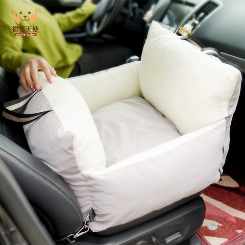 Double-Sided Pet Car Booster Seat — Removable Washable Cover
