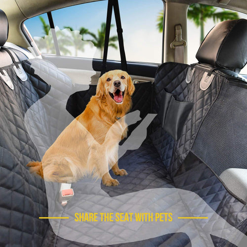 Waterproof Dog Car Seat Cover — Non-Slip Rear Bench Pet Mat