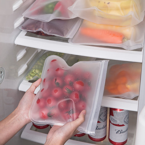 Reusable Double-Seal Food Storage Bags — PEVA