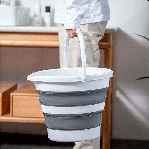 Collapsible Bucket — Retractable, Space-Saving Utility Pail