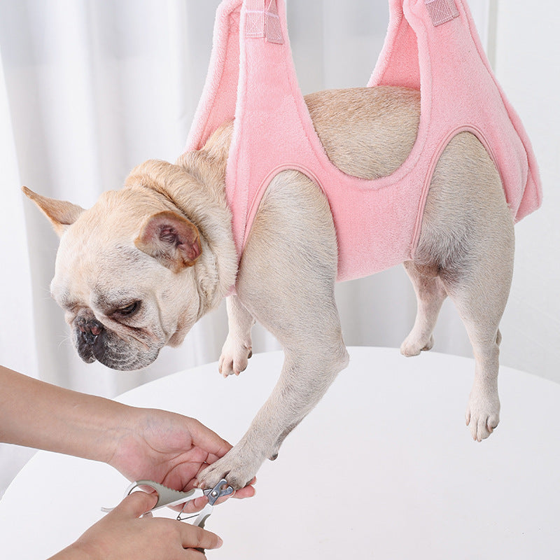 Grooming Support Pet Hammock — Restraint Sling for Nail Trimming
